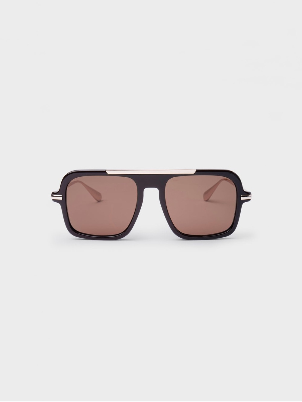 PAST MIDNIGHT The Retro Sunglasses in Brown